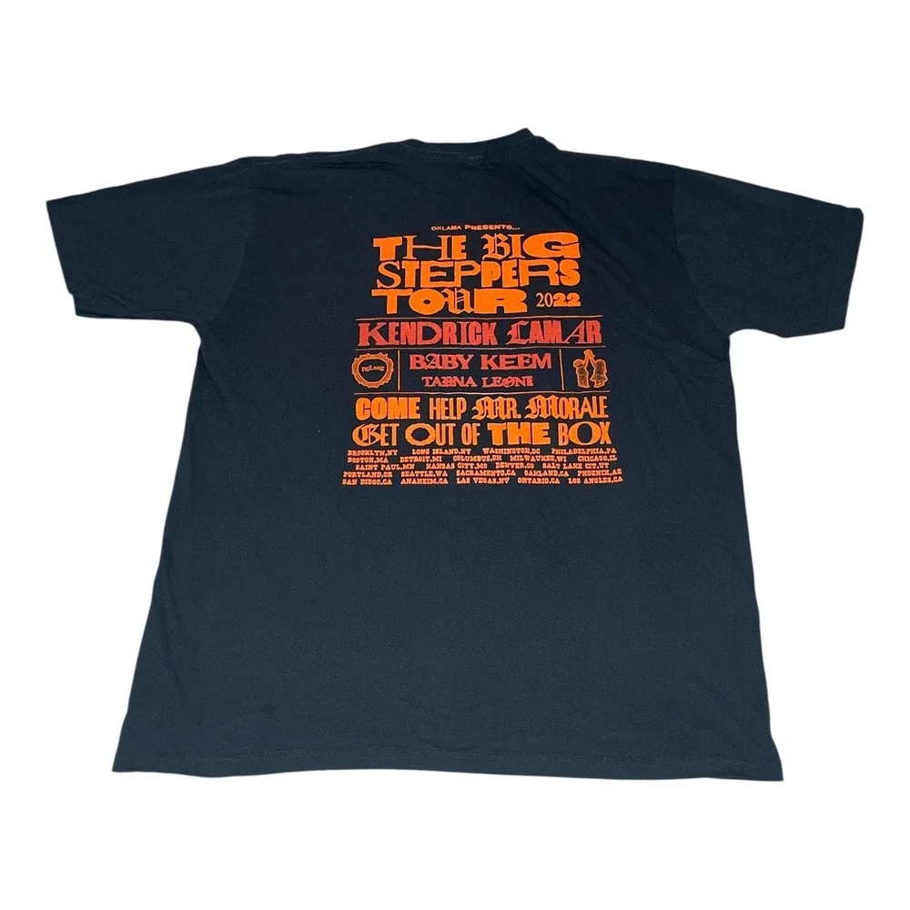 Kendrick Lamar The Big Steppers Tour 2022 Concert T-Shirt Mens‎ 2XL Baby Keem